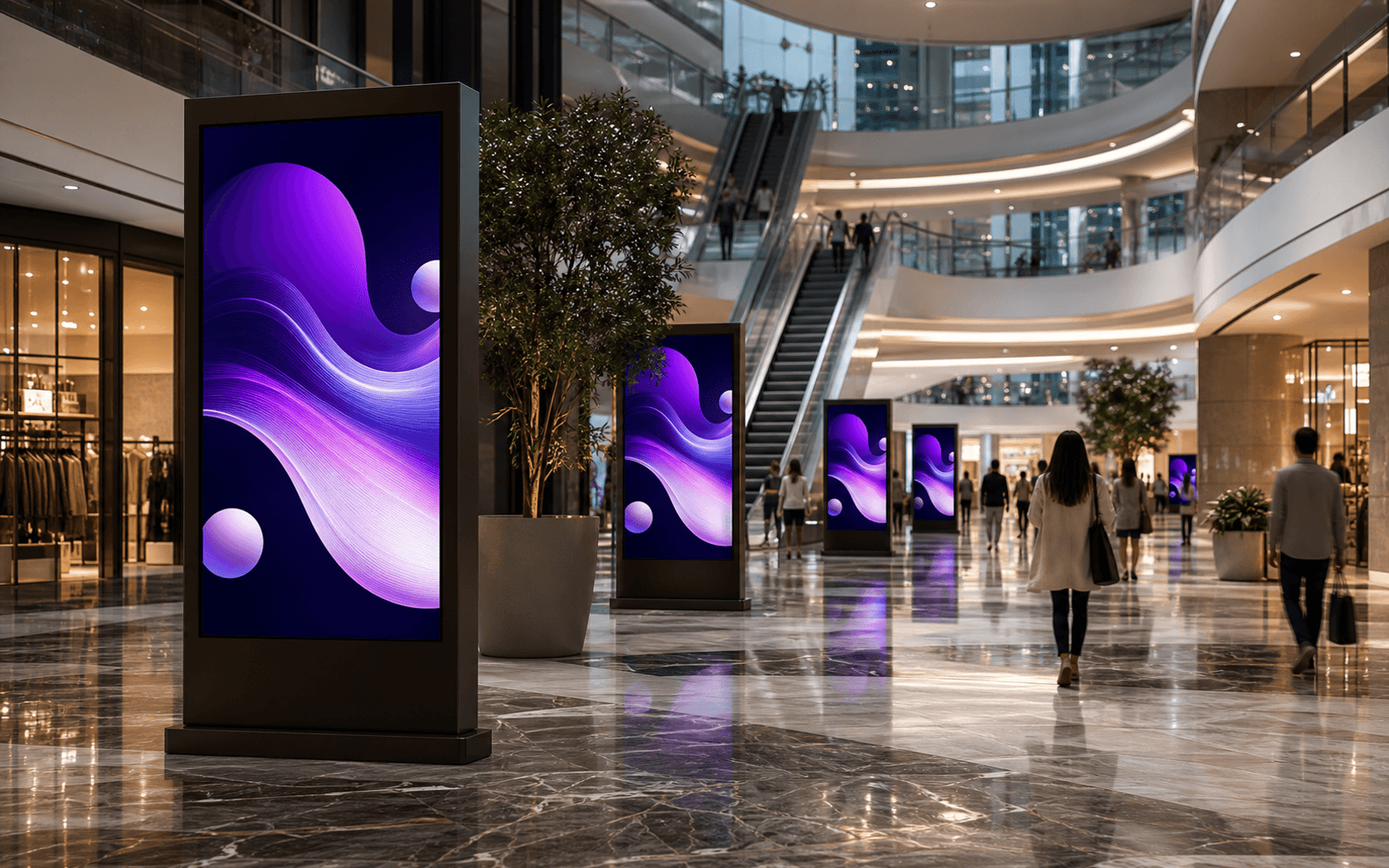 Mall Digital Signage — Premium shopping center